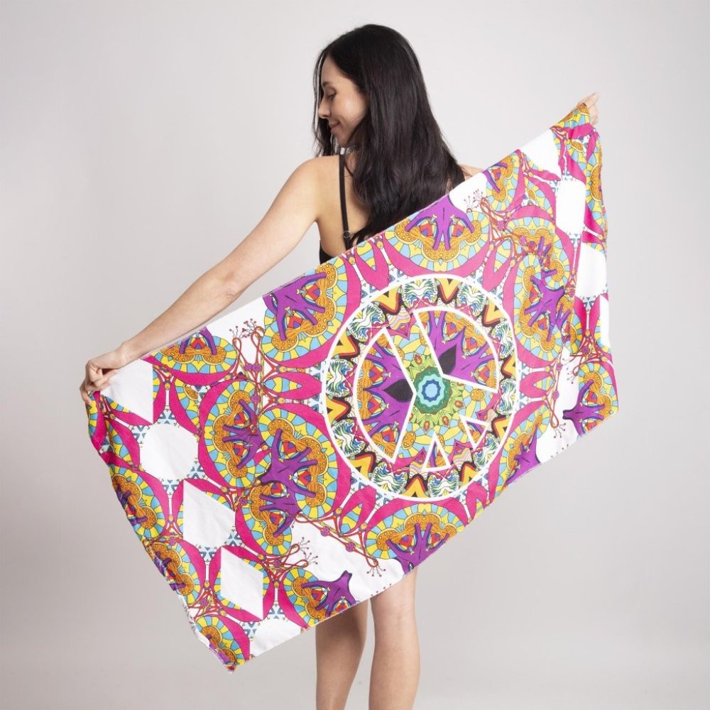 Tribal Print Towel Handbag